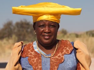 herero woman with traditional hat