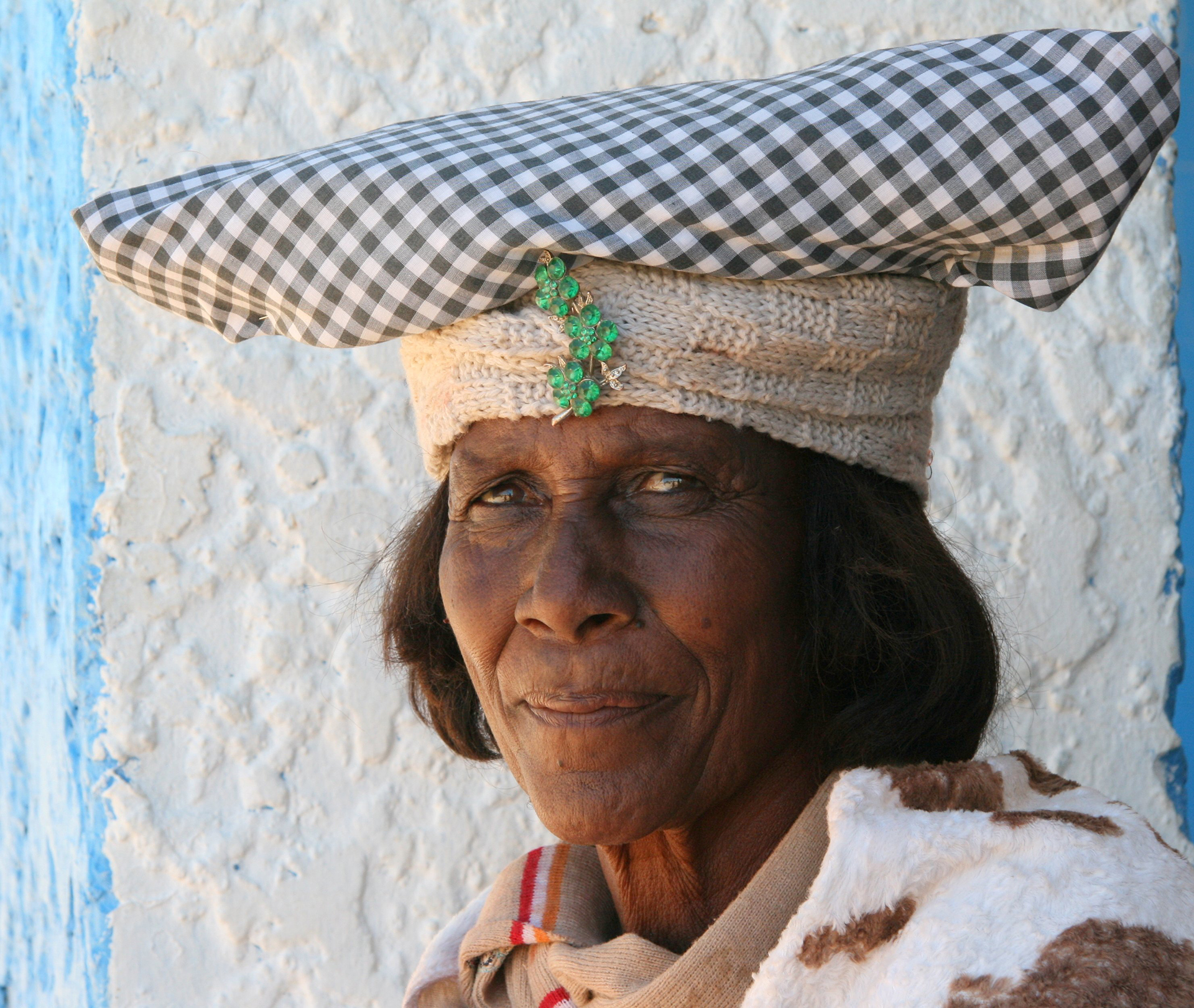 herero woman with traditional hat