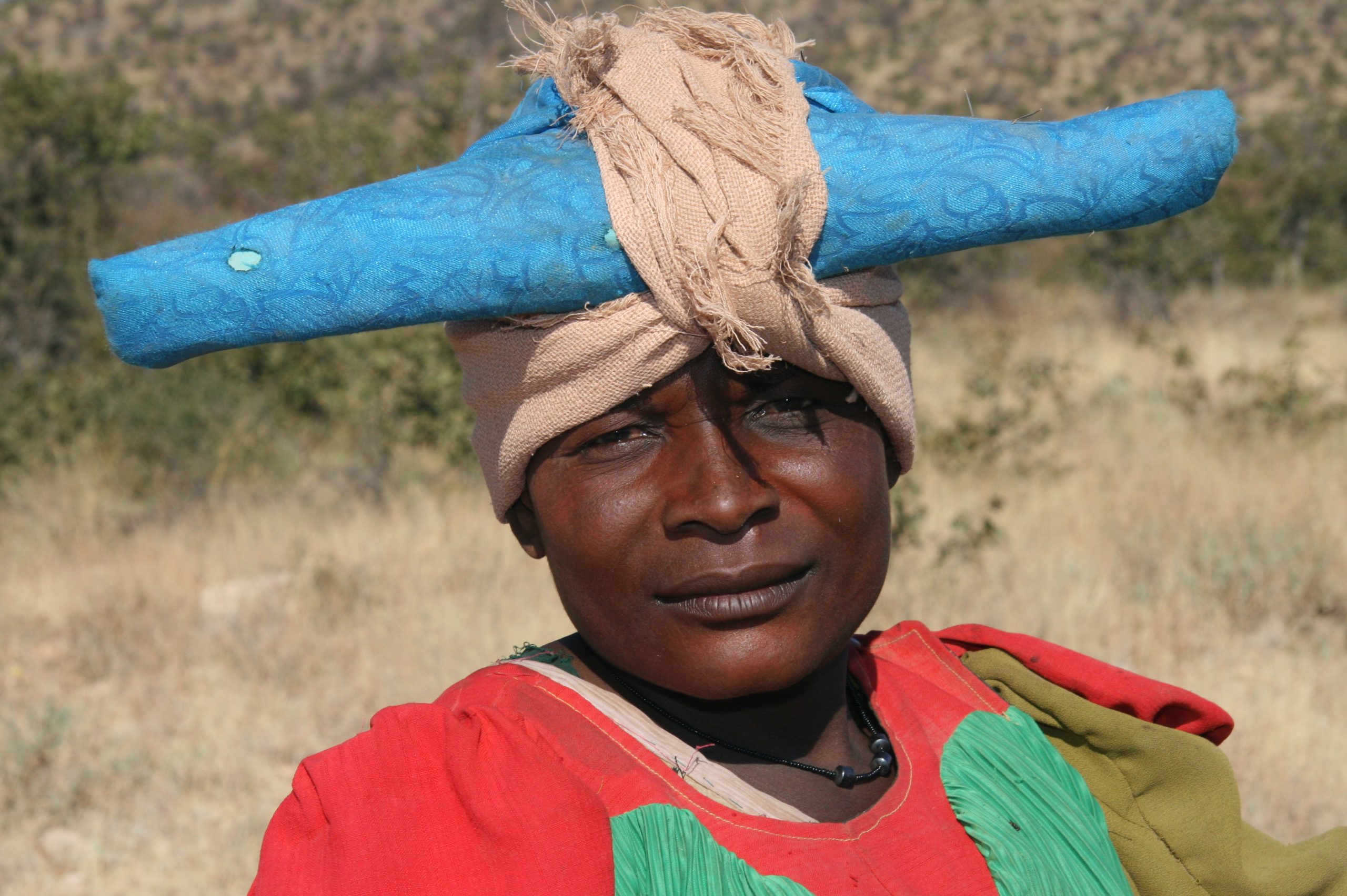 herero woman with traditional hat