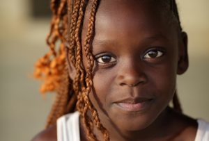 young girl of luo people in kenya