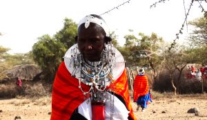 A masai with beautiful necklace and jewelry