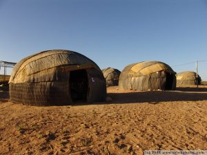 nama people live in big huts in namibia