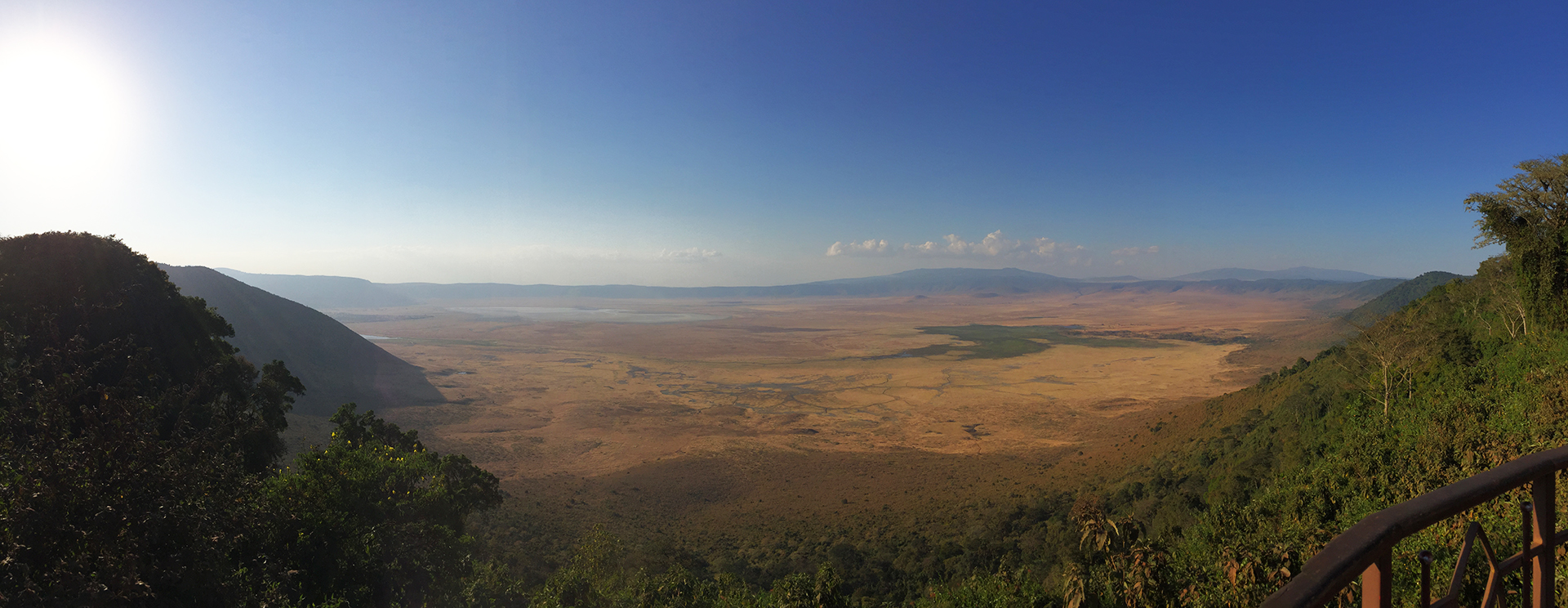 ngorongoro crater at the sunset