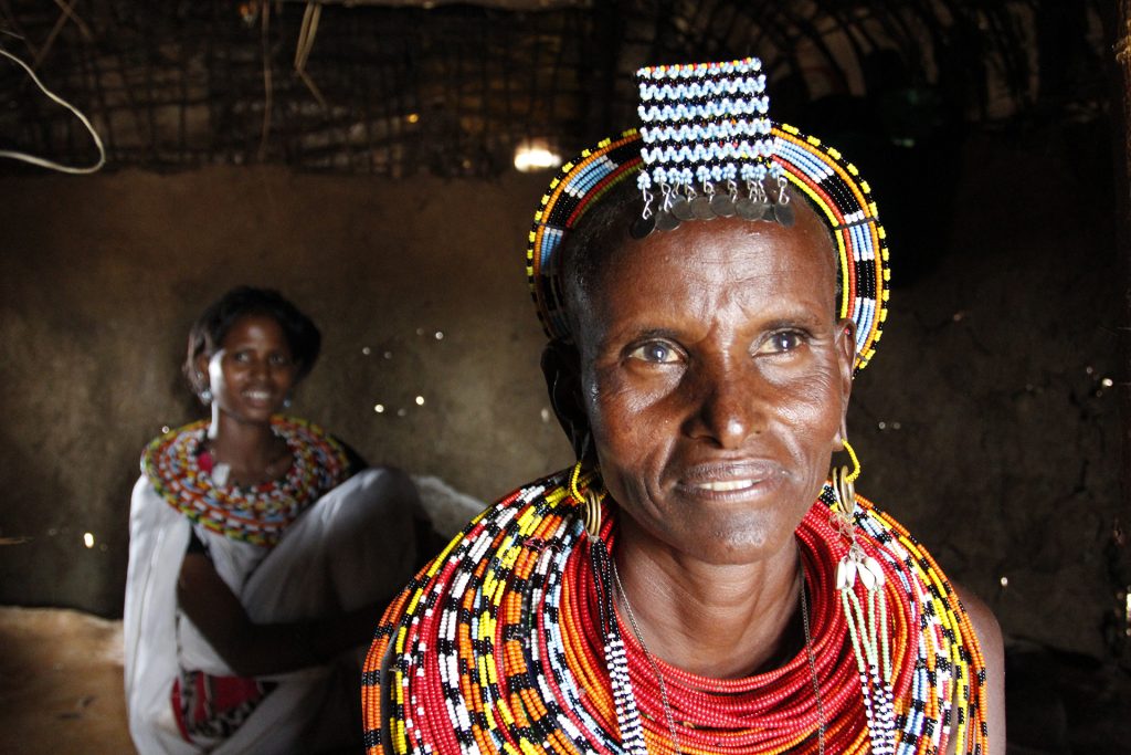 samburu people in kenya, old woman