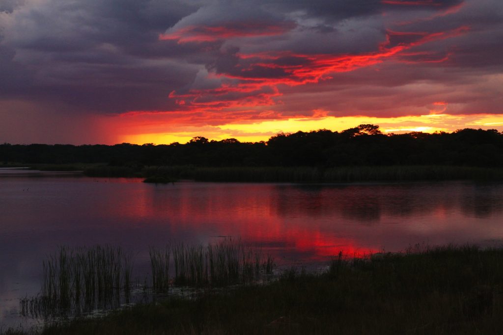 sunset zimbabwe